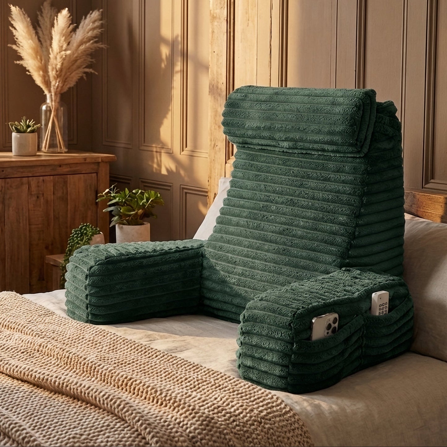Comfort Haven | Backrest Pillow with Adjustable Headrest & Supportive Arms | Cushion for Ultimate Relaxation 6