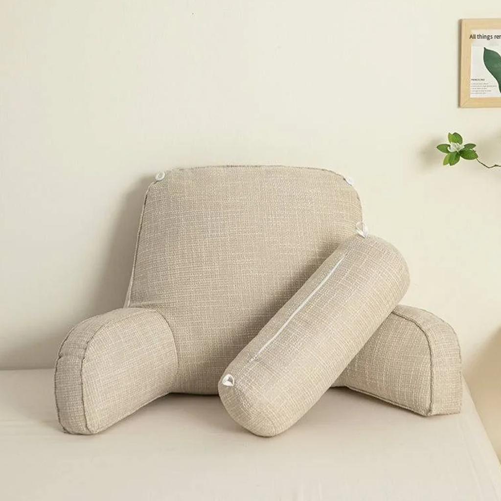 Comfort Haven | Backrest Pillow with Adjustable Headrest | Ultimate Bed Backrest Support for Neck and Back Relief 7