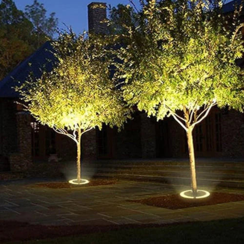 Modern 360° Garden Lamp | Outdoor LED Lights with Durable Aluminum & Glass | Unique Ambiance Lighting for Trees 8