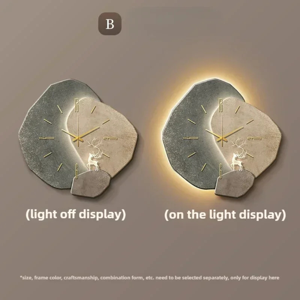 Modern Wall Clock | Elegant Minimalist Design with Integrated LED Light | Stylish Decor for Contemporary Spaces 7