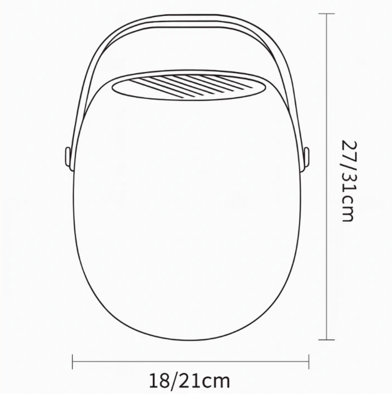 Portable LED Lamp | Cordless Solar-Powered Design with Ergonomic Handle | Soft Light for Indoor and Outdoor Use 6