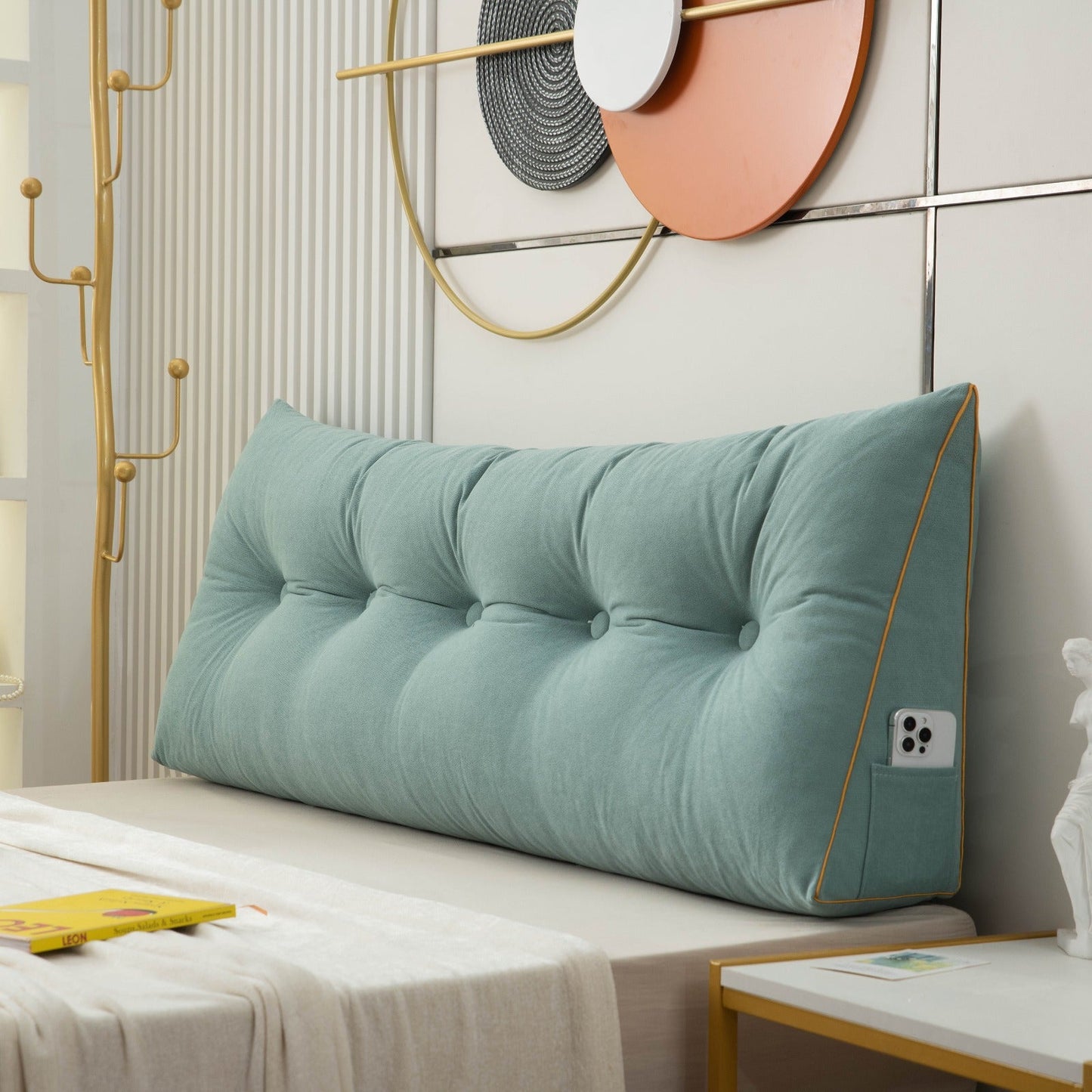 Chic Collection | Bed Wedge Pillow with Ergonomic Support & Side Pocket | Alleviate Back and Neck Pain for Ultimate Comfort 5