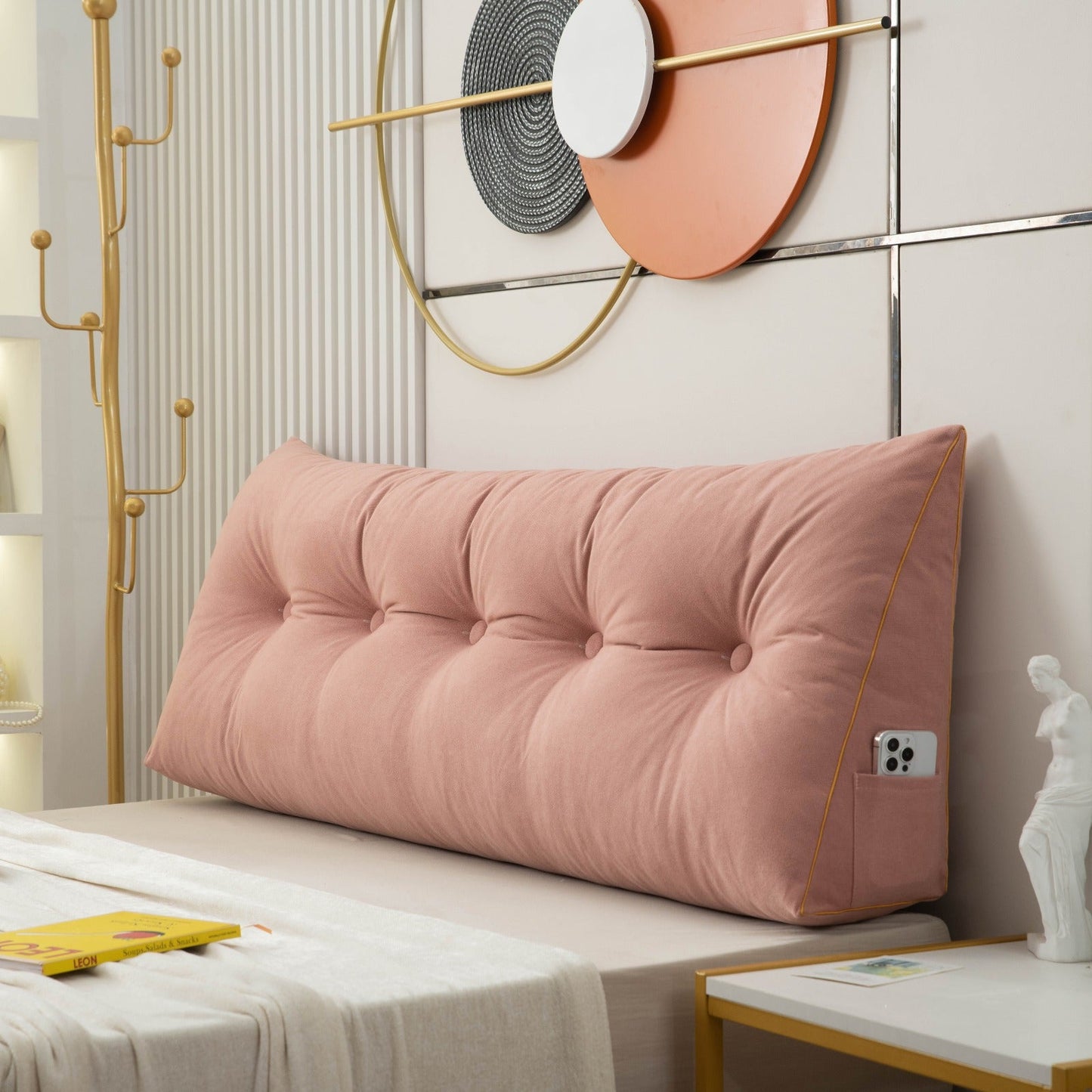 Chic Collection | Bed Wedge Pillow with Ergonomic Support & Side Pocket | Alleviate Back and Neck Pain for Ultimate Comfort 6