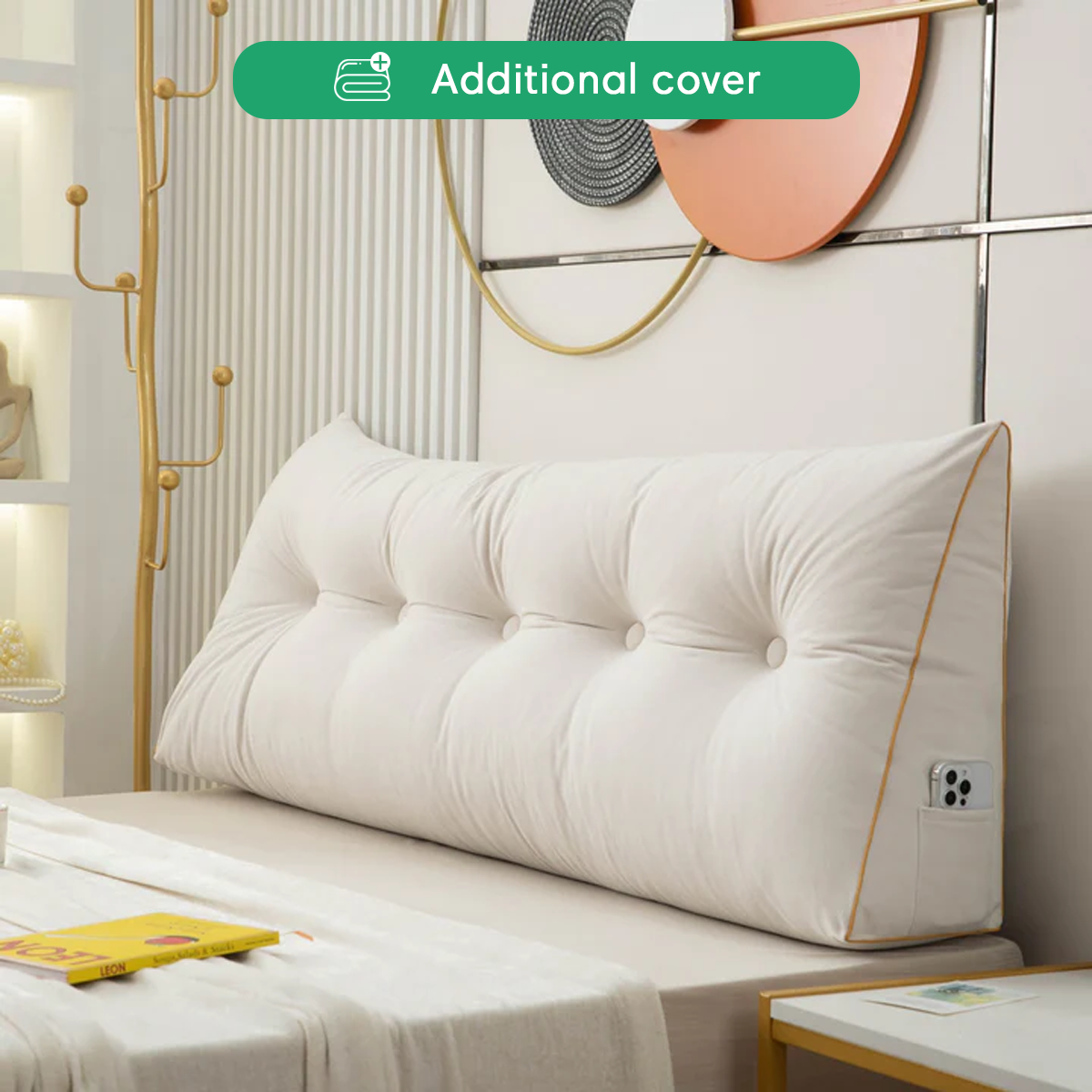 Chic Wedge Pillow Cover | Durable & Removable Design in 11 Colors | Custom Fit for Easy Style Change 10
