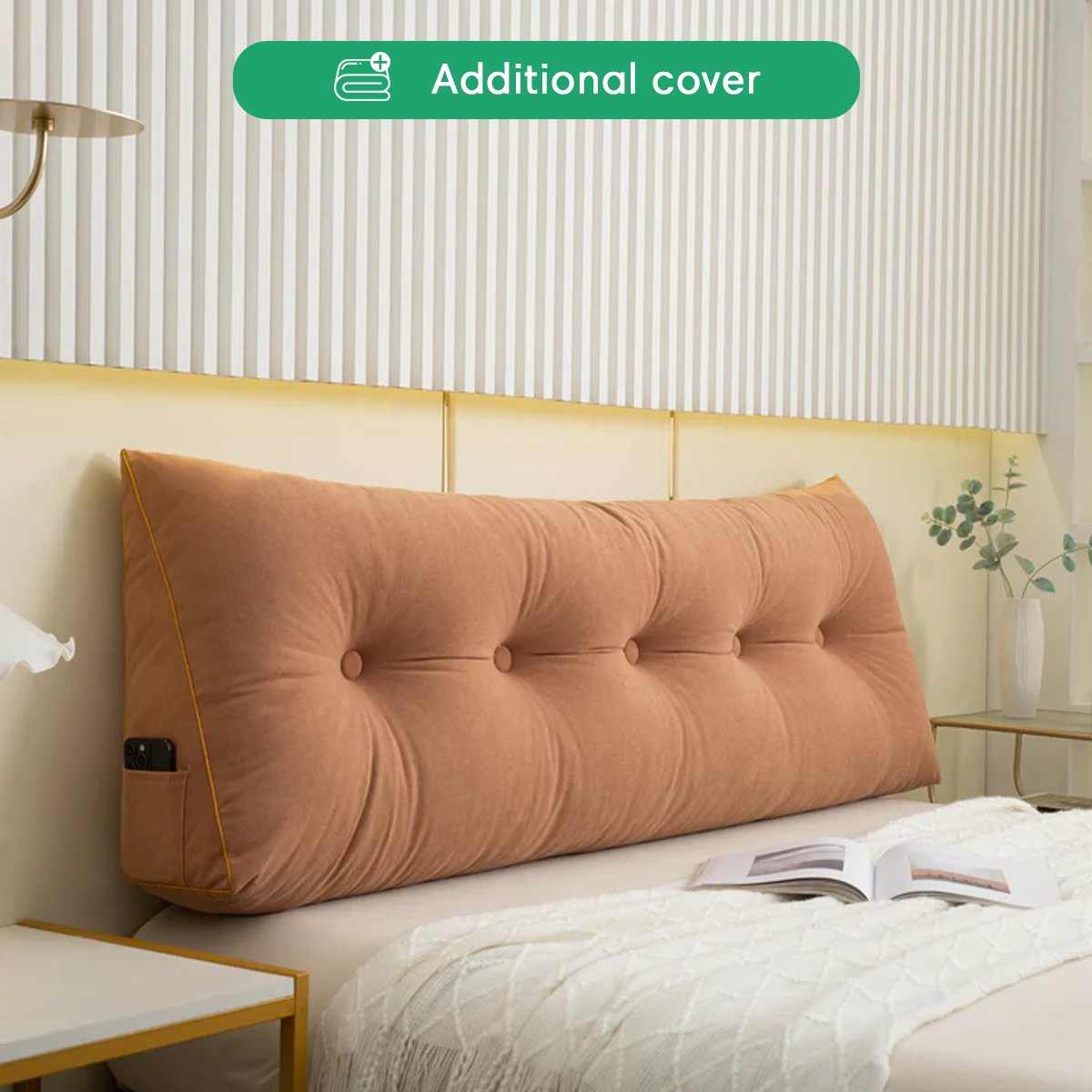 Chic Wedge Pillow Cover | Durable & Removable Design in 11 Colors | Custom Fit for Easy Style Change 2