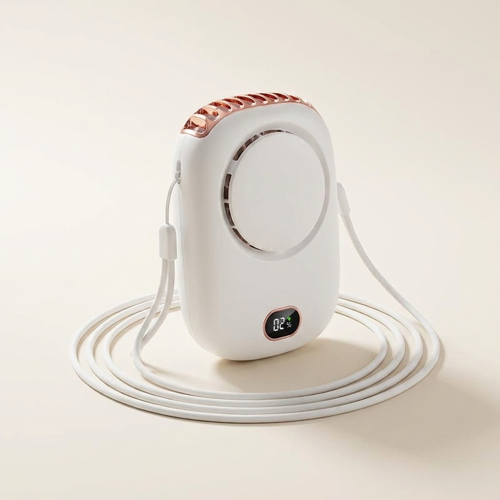 Comfort Breeze | Portable Neck Fan with Bladeless Design & Adjustable Lanyard for All-Day Cooling 0
