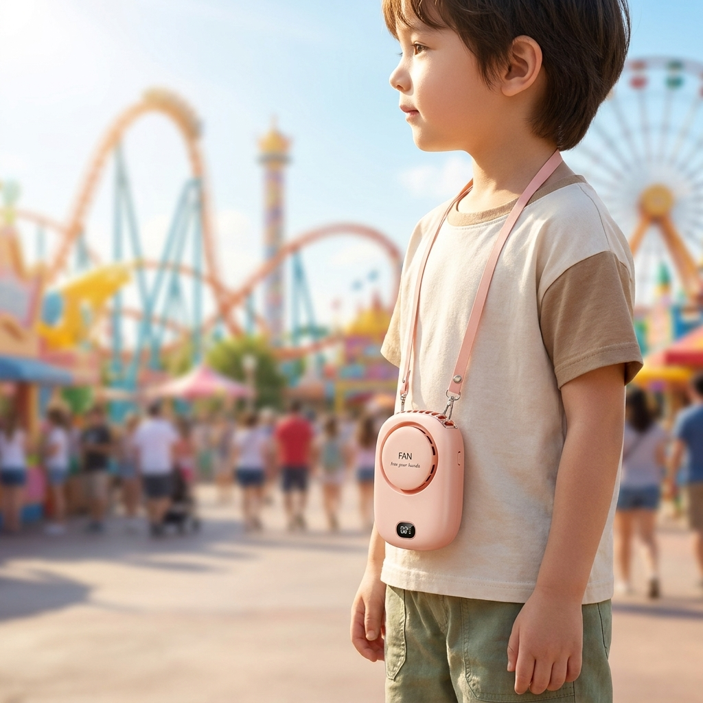 Comfort Breeze | Portable Neck Fan with Bladeless Design & Adjustable Lanyard for All-Day Cooling 3