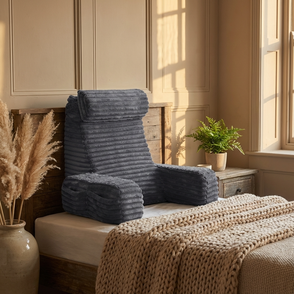 Comfort Haven | Backrest Pillow with Adjustable Headrest & Supportive Arms | Cushion for Ultimate Relaxation 1
