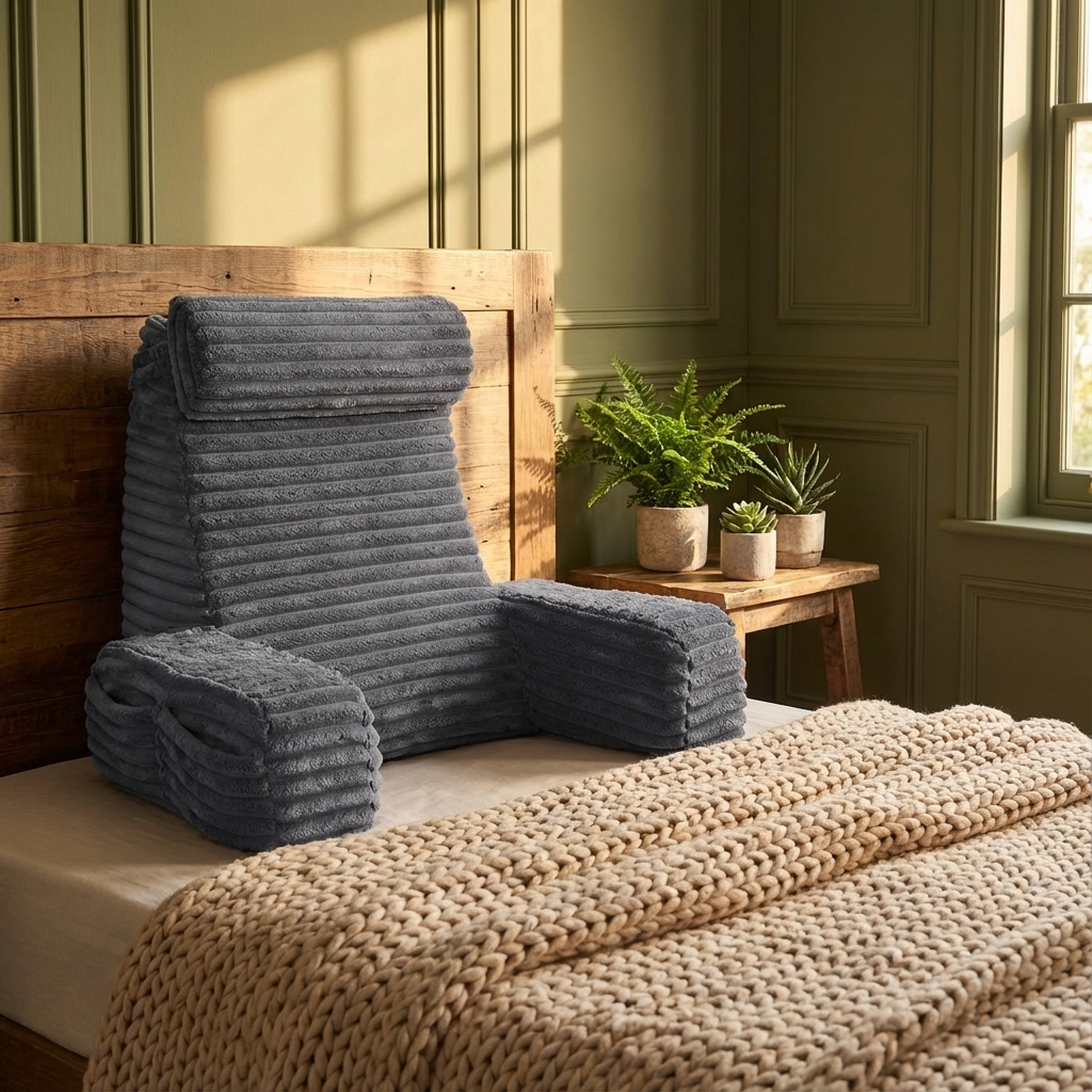 Comfort Haven | Backrest Pillow with Adjustable Headrest & Supportive Arms | Cushion for Ultimate Relaxation 3