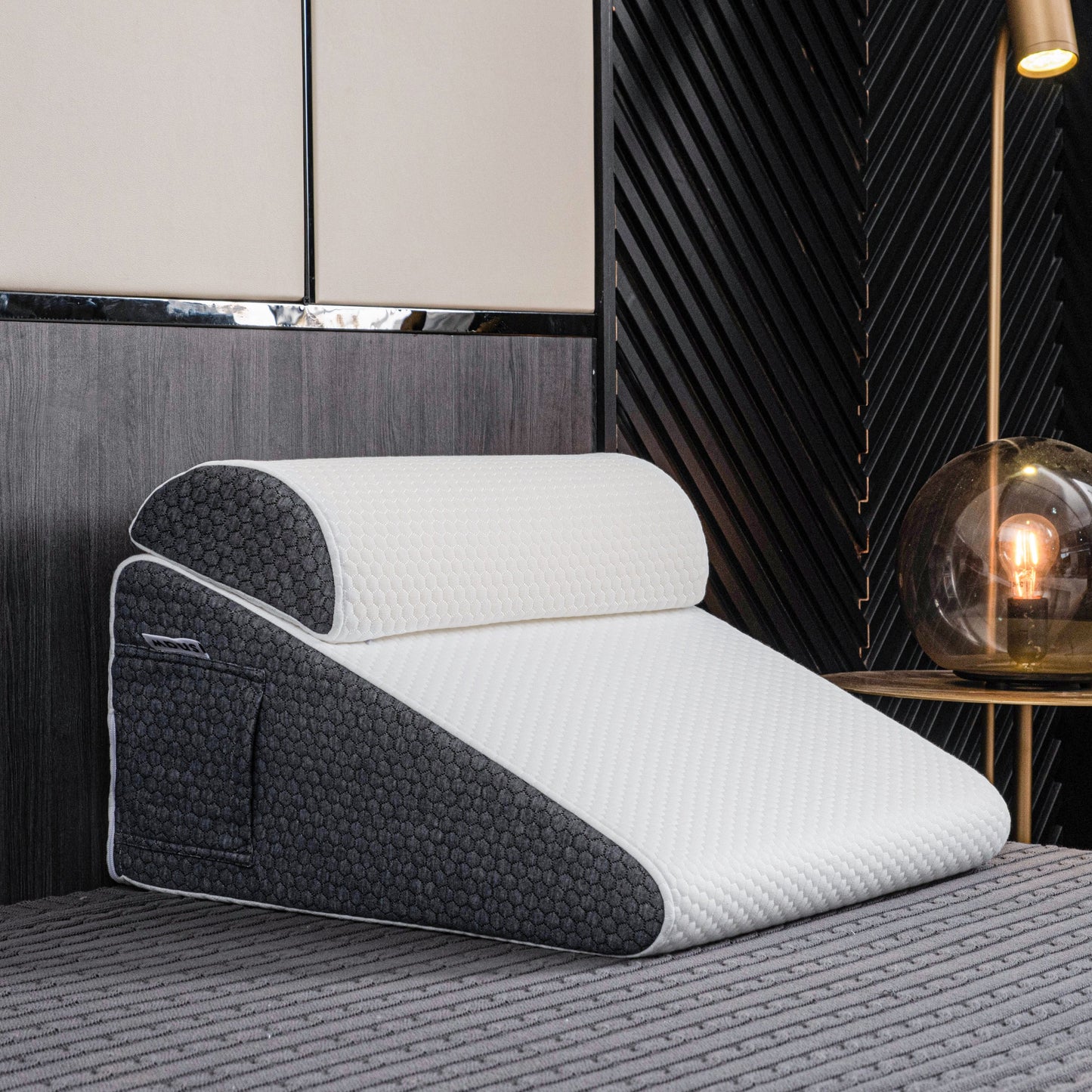 Comfort Wedge Pillow | Memory Foam Bed Wedge with Non-Slip Design | Acid Reflux Relief for Enhanced Sleep Quality 3