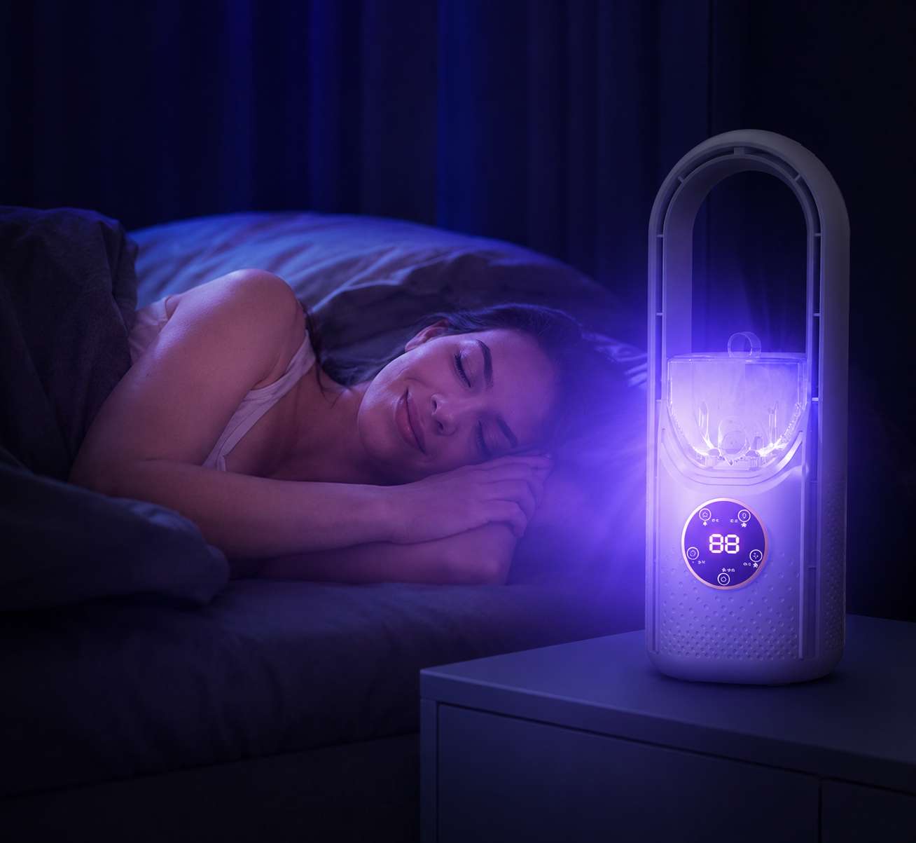 Compact Bladeless Air Cooler with Humidifier | Portable Design for Home and Office Comfort 4