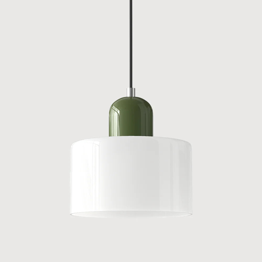 Cylindrical Pendant Lamp | Glass Pendant Lighting with Adjustable Height | Modern Design for Elegant Kitchen Illumination 20