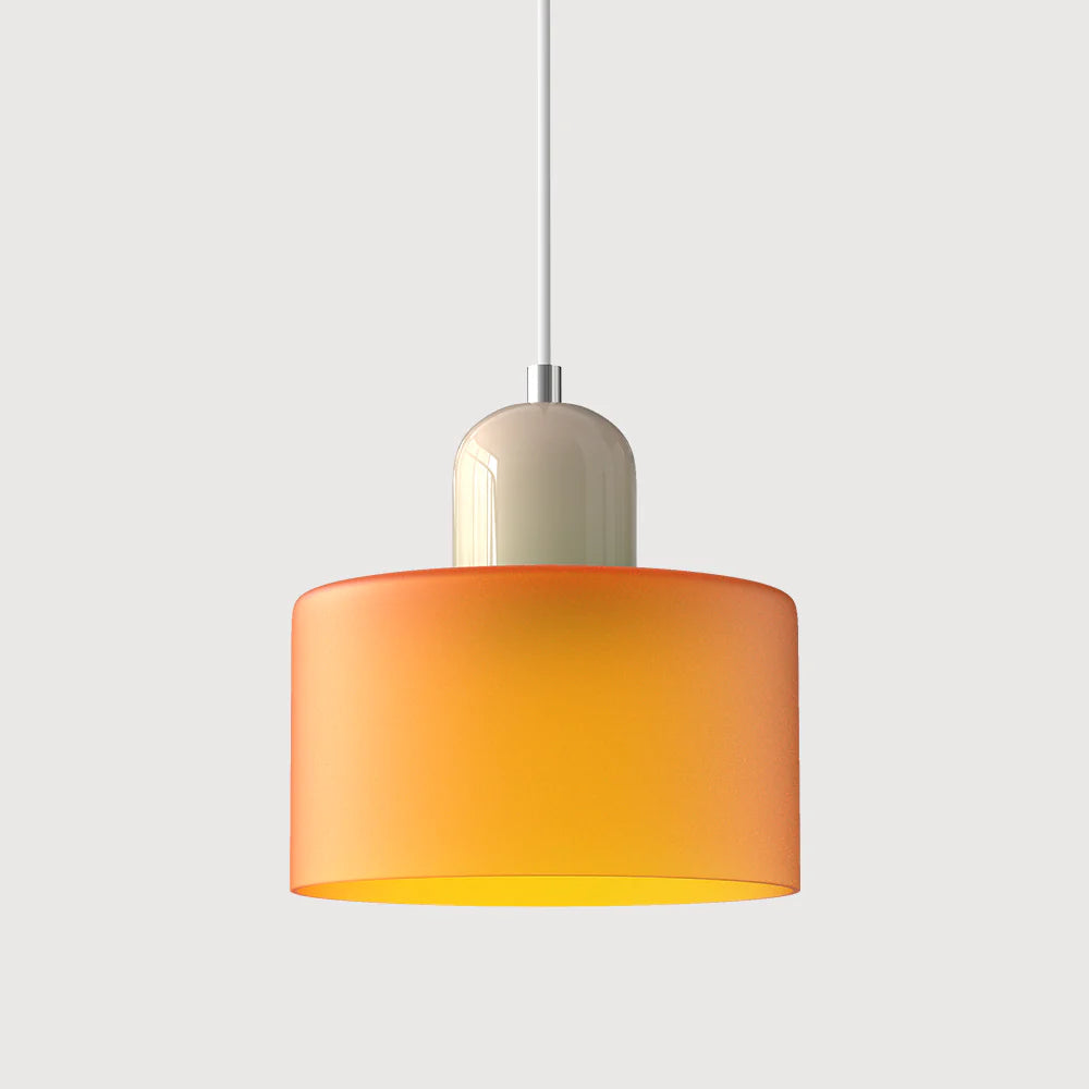 Cylindrical Pendant Lamp | Glass Pendant Lighting with Adjustable Height | Modern Design for Elegant Kitchen Illumination 22
