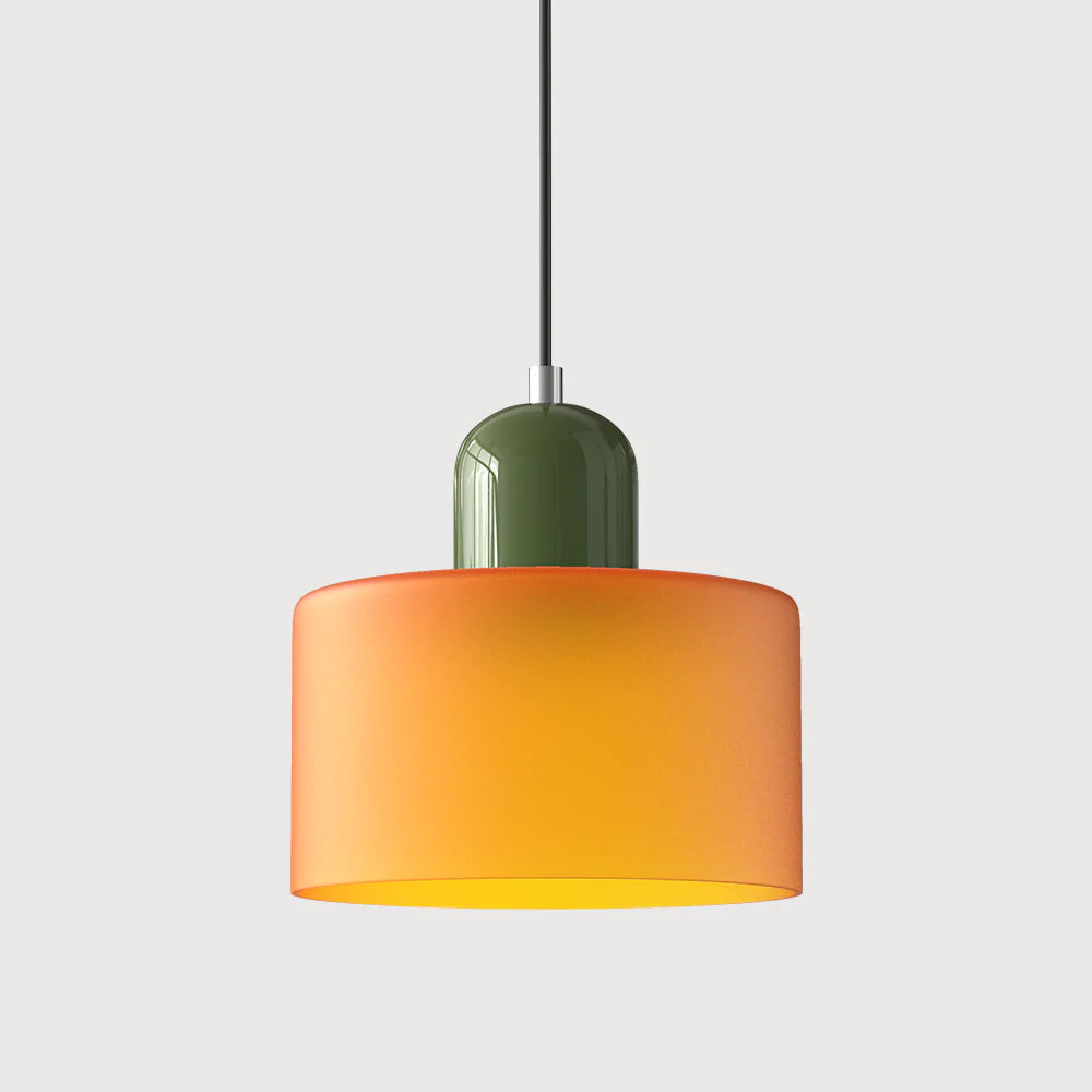 Cylindrical Pendant Lamp | Glass Pendant Lighting with Adjustable Height | Modern Design for Elegant Kitchen Illumination 23