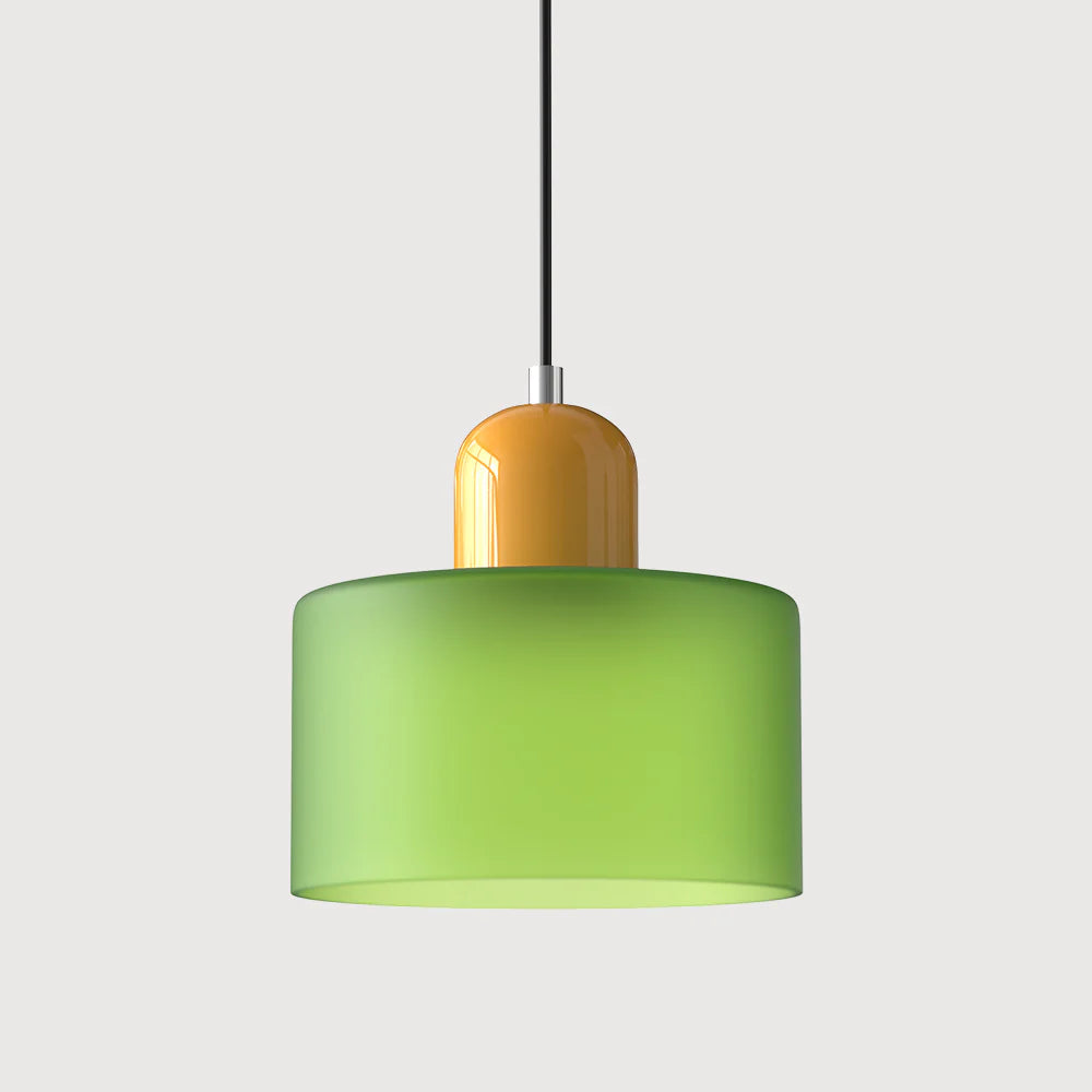 Cylindrical Pendant Lamp | Glass Pendant Lighting with Adjustable Height | Modern Design for Elegant Kitchen Illumination 25
