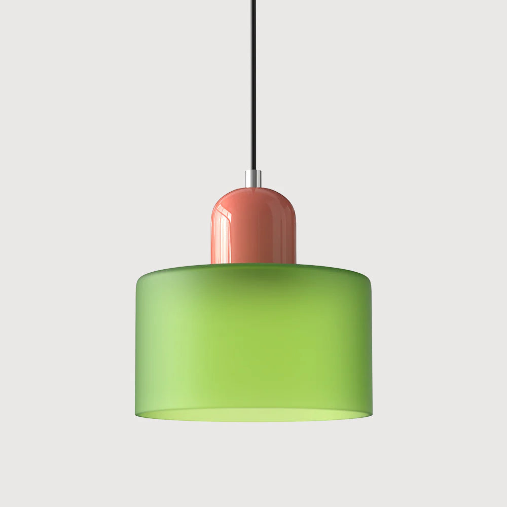 Cylindrical Pendant Lamp | Glass Pendant Lighting with Adjustable Height | Modern Design for Elegant Kitchen Illumination 32