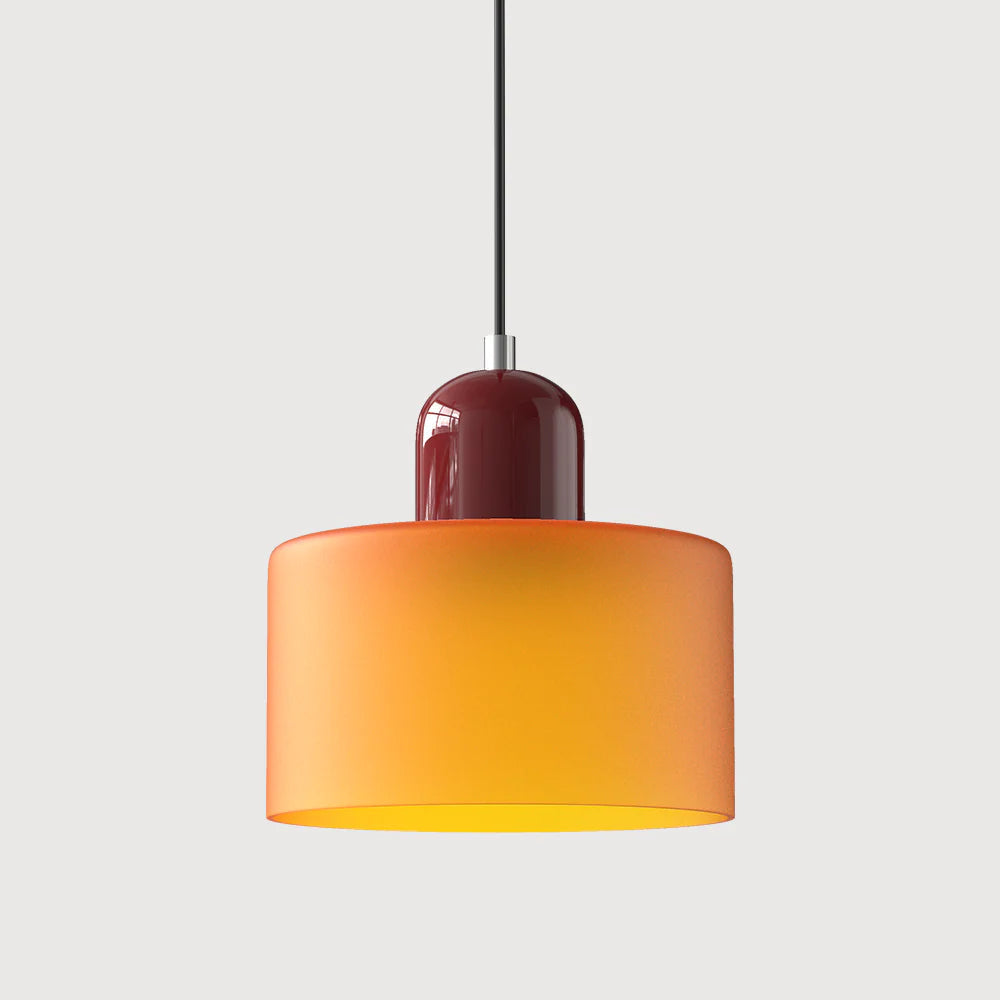 Cylindrical Pendant Lamp | Glass Pendant Lighting with Adjustable Height | Modern Design for Elegant Kitchen Illumination 33