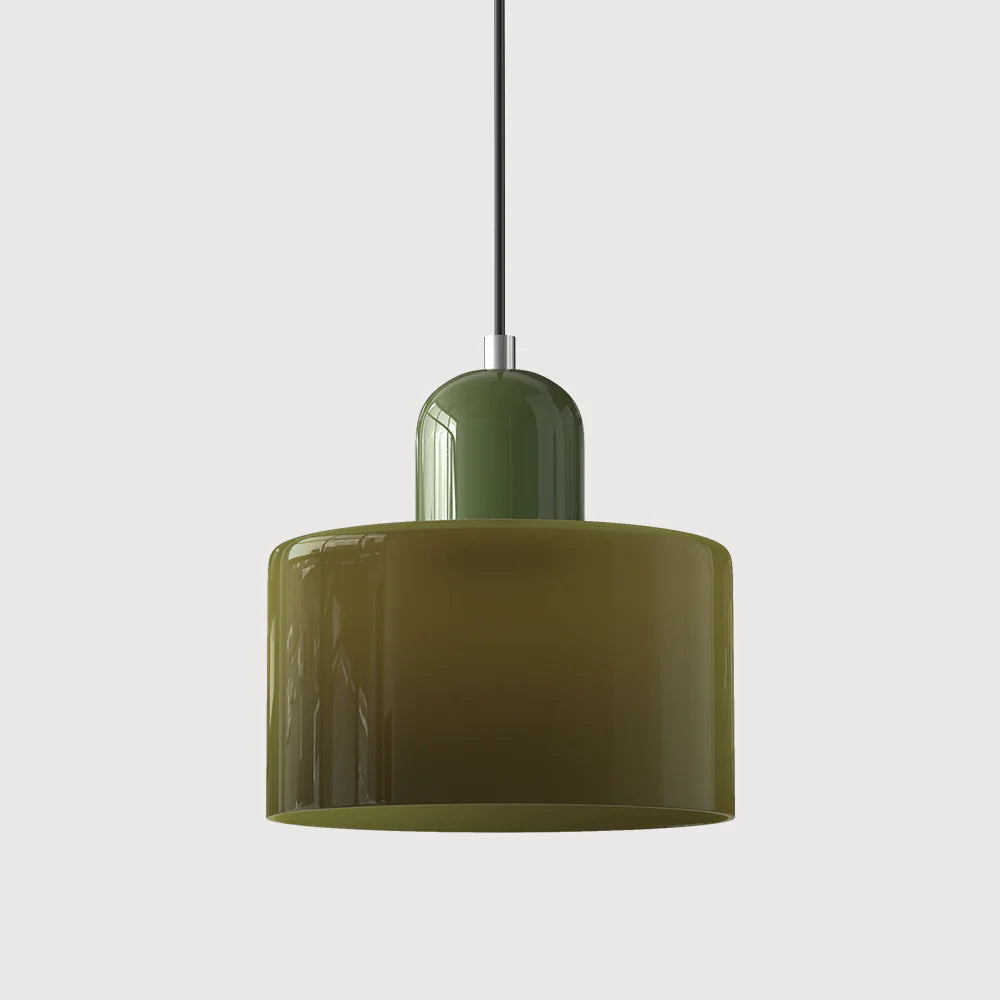 Cylindrical Pendant Lamp | Glass Pendant Lighting with Adjustable Height | Modern Design for Elegant Kitchen Illumination 34