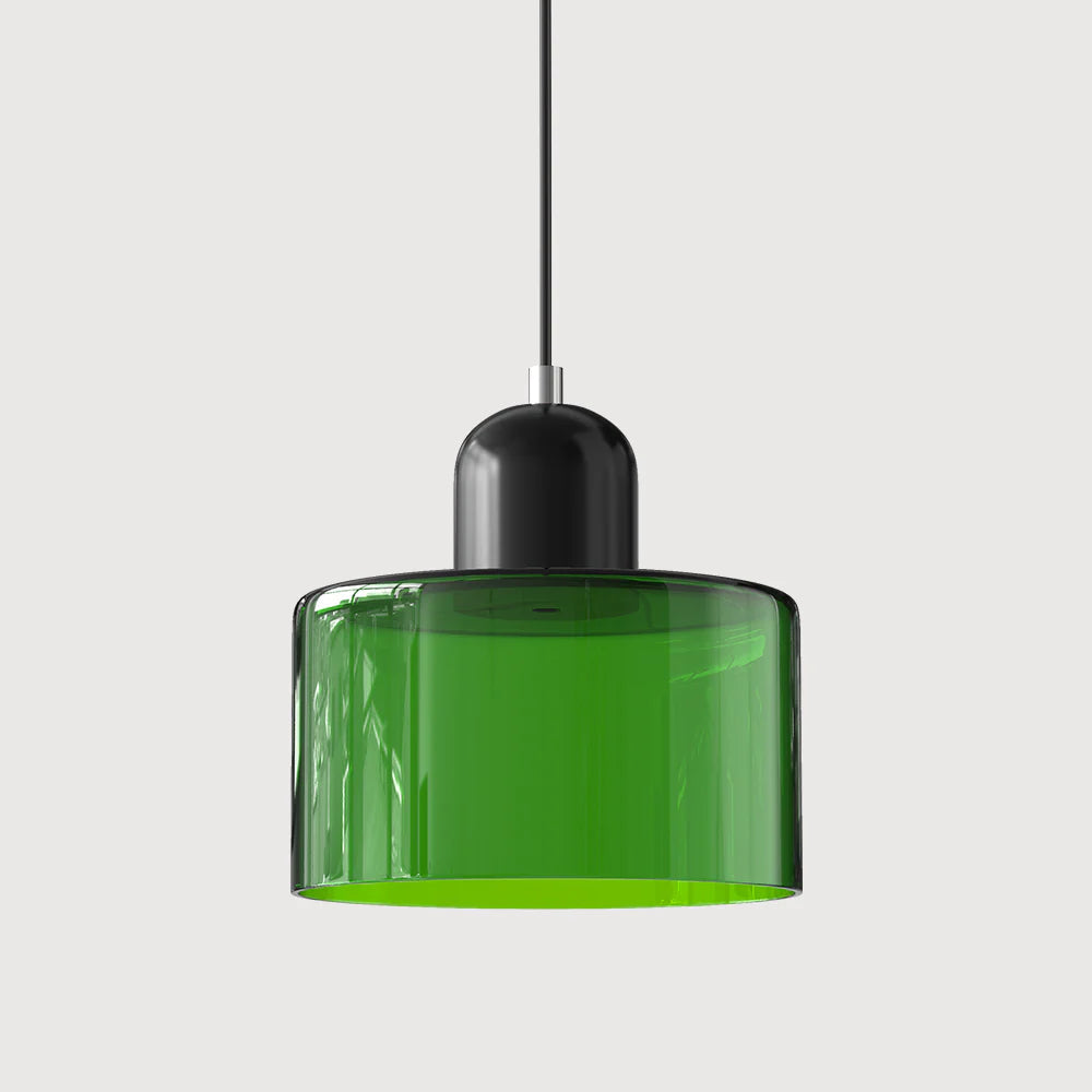 Cylindrical Pendant Lamp | Glass Pendant Lighting with Adjustable Height | Modern Design for Elegant Kitchen Illumination 36
