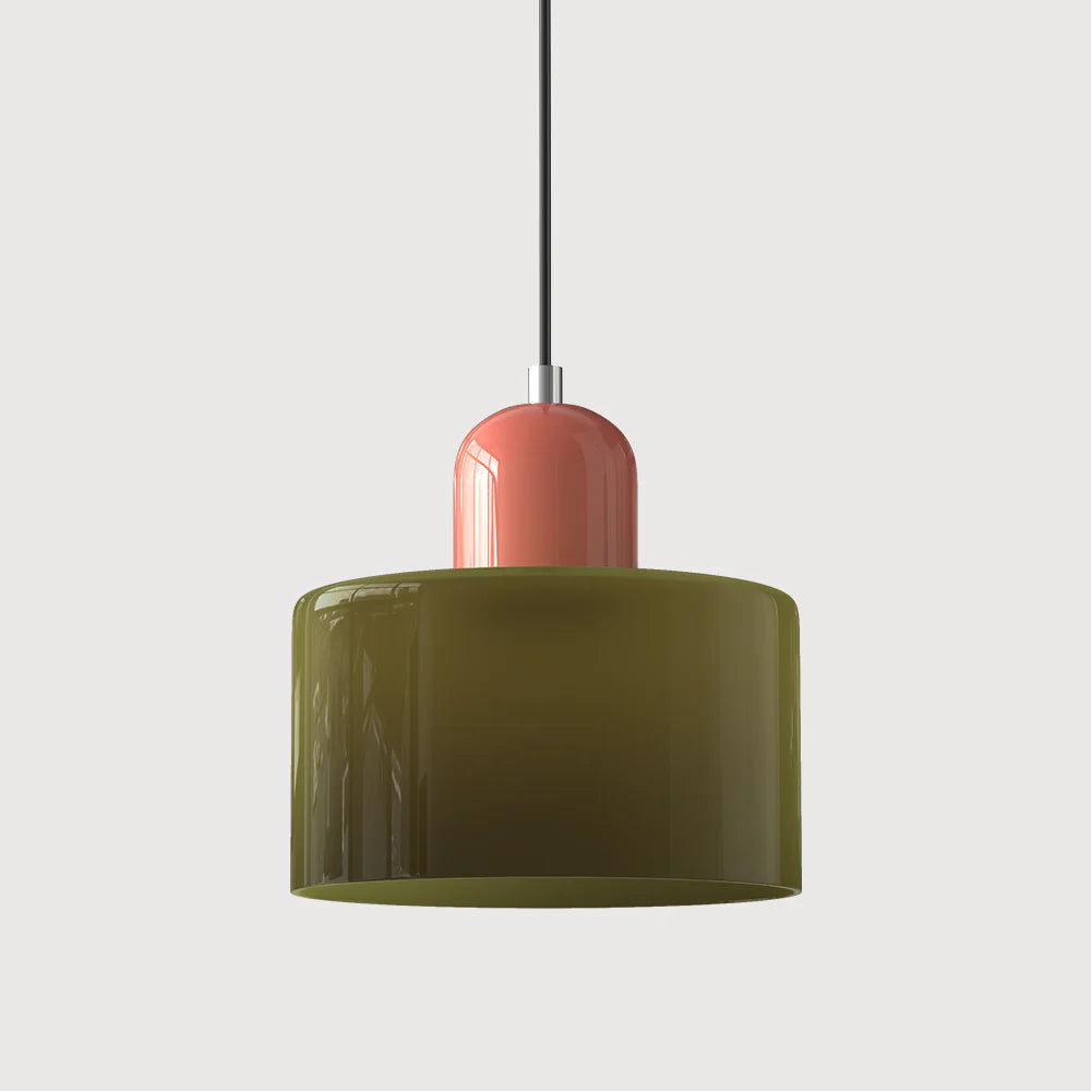 Cylindrical Pendant Lamp | Glass Pendant Lighting with Adjustable Height | Modern Design for Elegant Kitchen Illumination 37