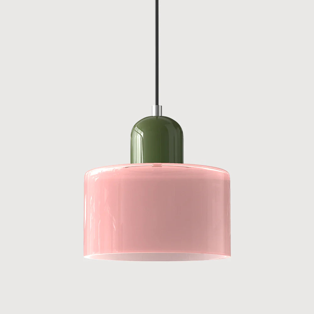 Cylindrical Pendant Lamp | Glass Pendant Lighting with Adjustable Height | Modern Design for Elegant Kitchen Illumination 38