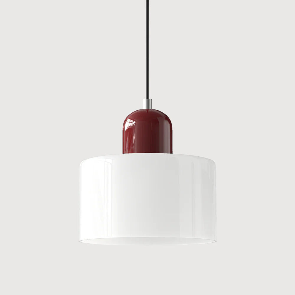 Cylindrical Pendant Lamp | Glass Pendant Lighting with Adjustable Height | Modern Design for Elegant Kitchen Illumination 6