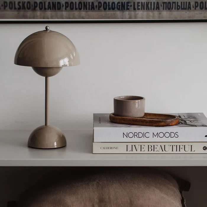 Dome Collection | Table Lamp with Adjustable Brightness & Cordless Design | Minimalist Bedside Lighting for Cozy Interiors 8