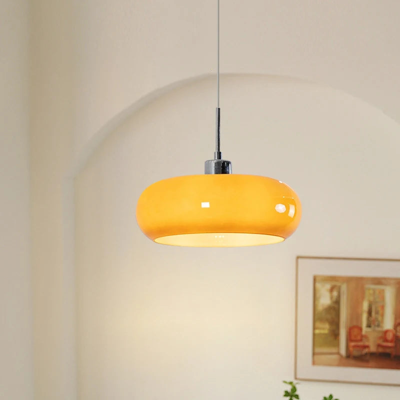 Elegant Ceiling Lamp | Flush Mount Ceiling Light with Rounded Glass Shade | Versatile Lighting for Home and Commercial Spaces 3