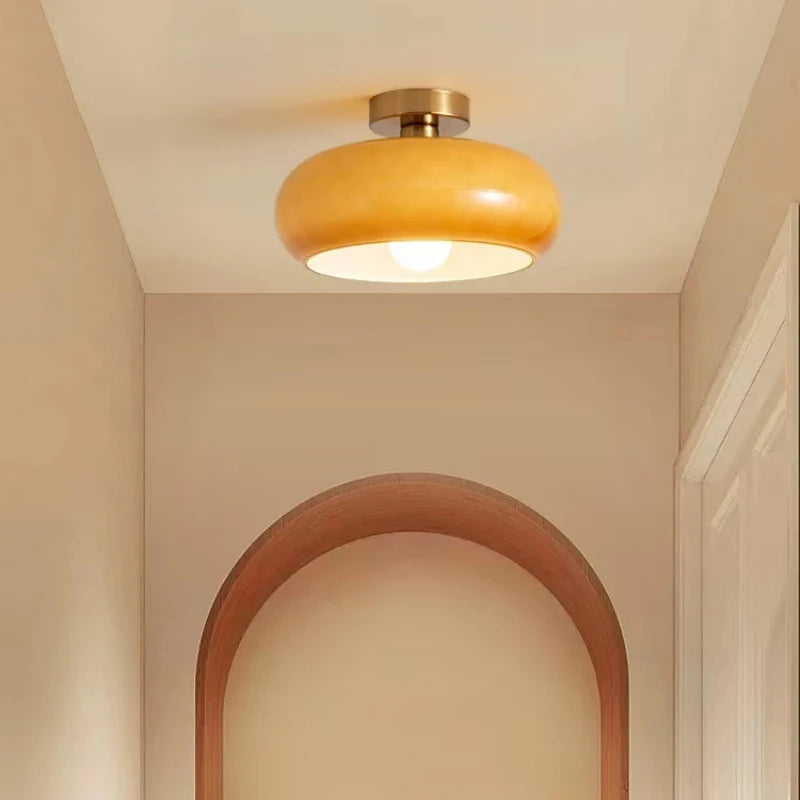 Elegant Ceiling Lamp | Flush Mount Ceiling Light with Rounded Glass Shade | Versatile Lighting for Home and Commercial Spaces 6