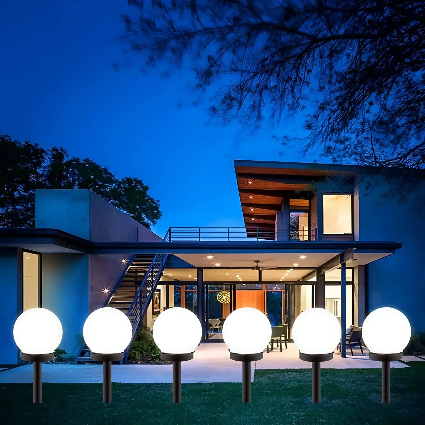 Elegant Solar Garden Lights | Waterproof Outdoor Solar Path Lights Set of 3 for Ambient Illumination 1
