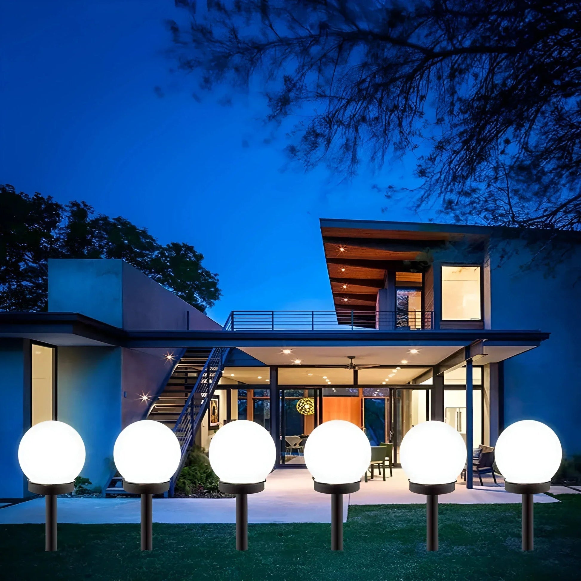Elegant Solar Garden Lights | Waterproof Outdoor Solar Path Lights Set of 3 for Ambient Illumination 1