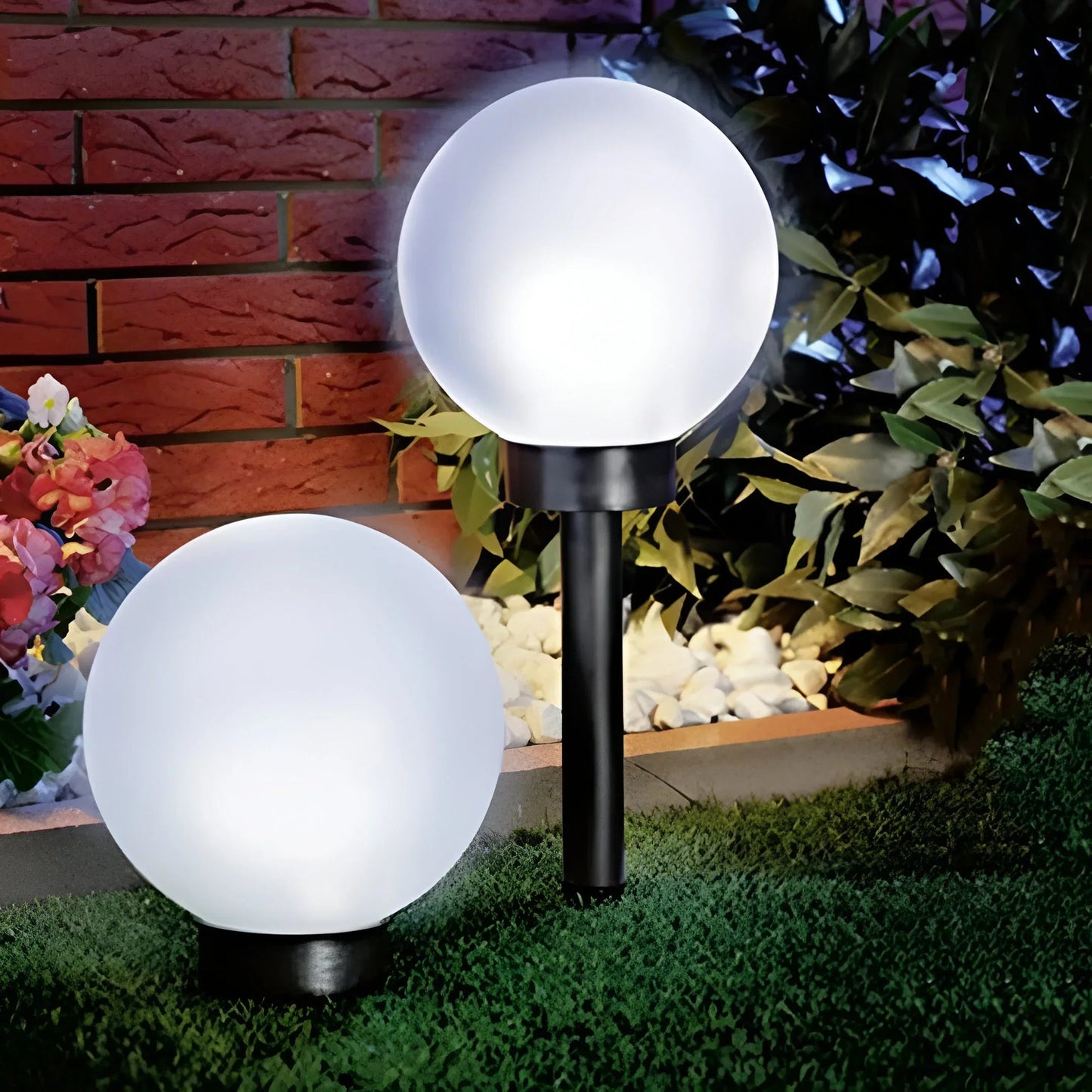 Elegant Solar Garden Lights | Waterproof Outdoor Solar Path Lights Set of 3 for Ambient Illumination 4