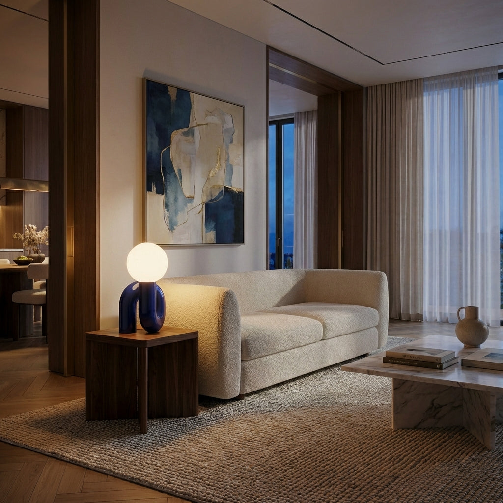 Elegant Spiral Table Lamp | Soft Ambient Light for Living Room & Bedroom Decor 5