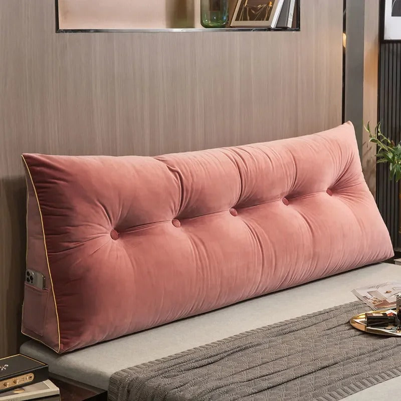 Ergonomic Wedge Pillow | Velour Bed Wedge for Back & Neck Pain Relief | Removable Cover for Easy Cleaning 4
