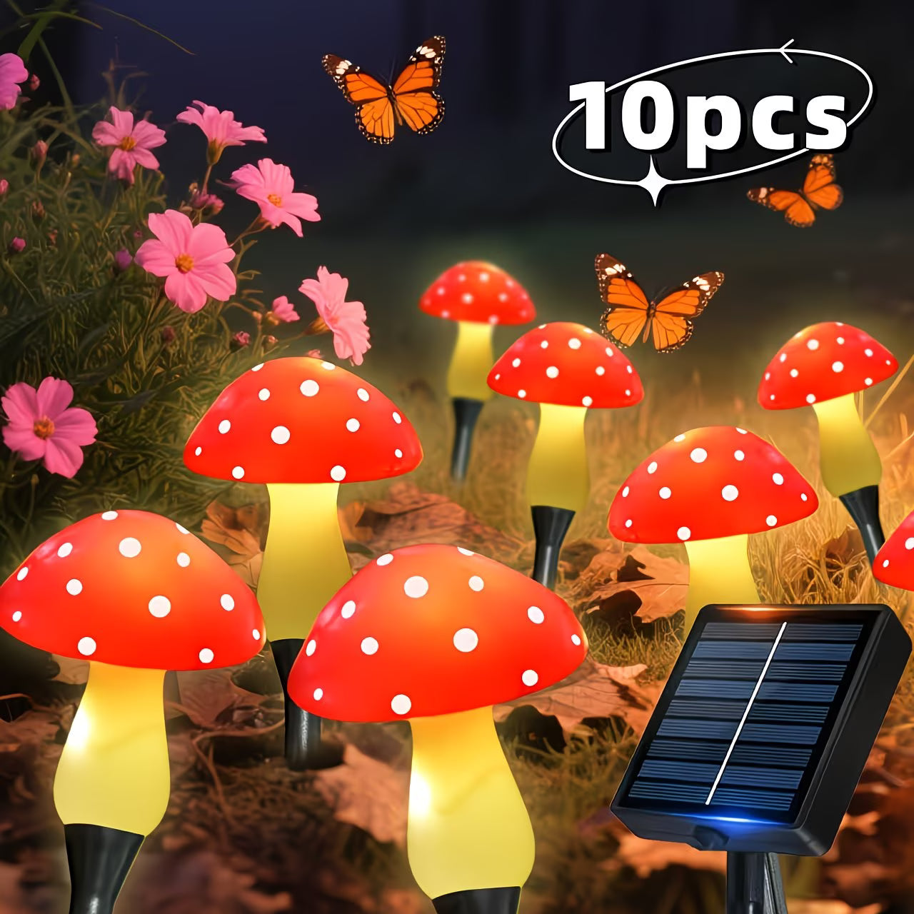 Garden Glow | Solar Garden Lights with 12 Lighting Modes | Waterproof Design for Enchanting Outdoor Ambiance 1