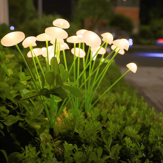Garden Glow | Solar Garden Lights with Unique Jellyfish & Mushroom Design | Enchanting Outdoor Decor for Magical Spaces 0