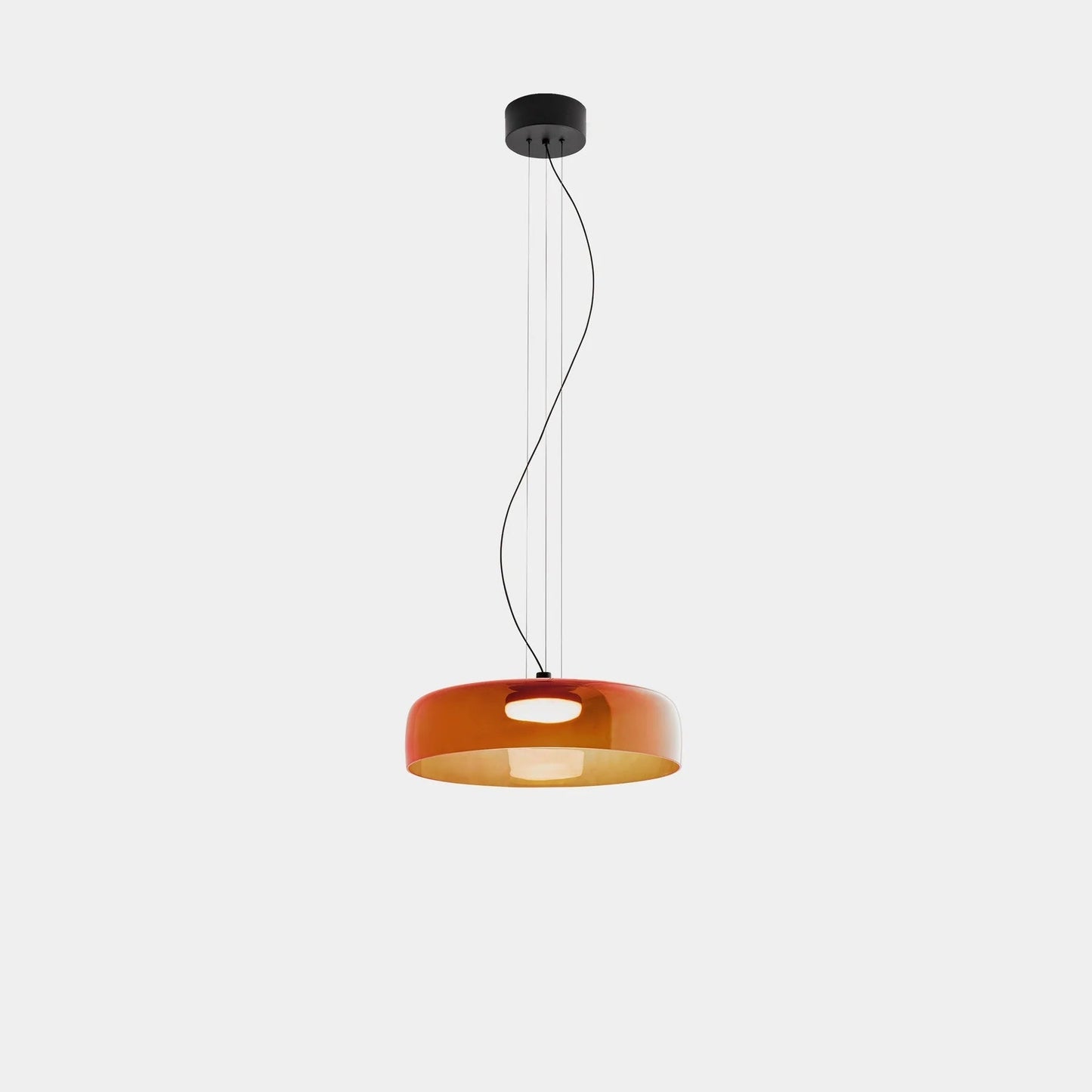 Halo | Glass Pendant Lighting with Adjustable Height & Unique Layered Design | Elegant Fixture for Kitchen Island and Dining Areas 4