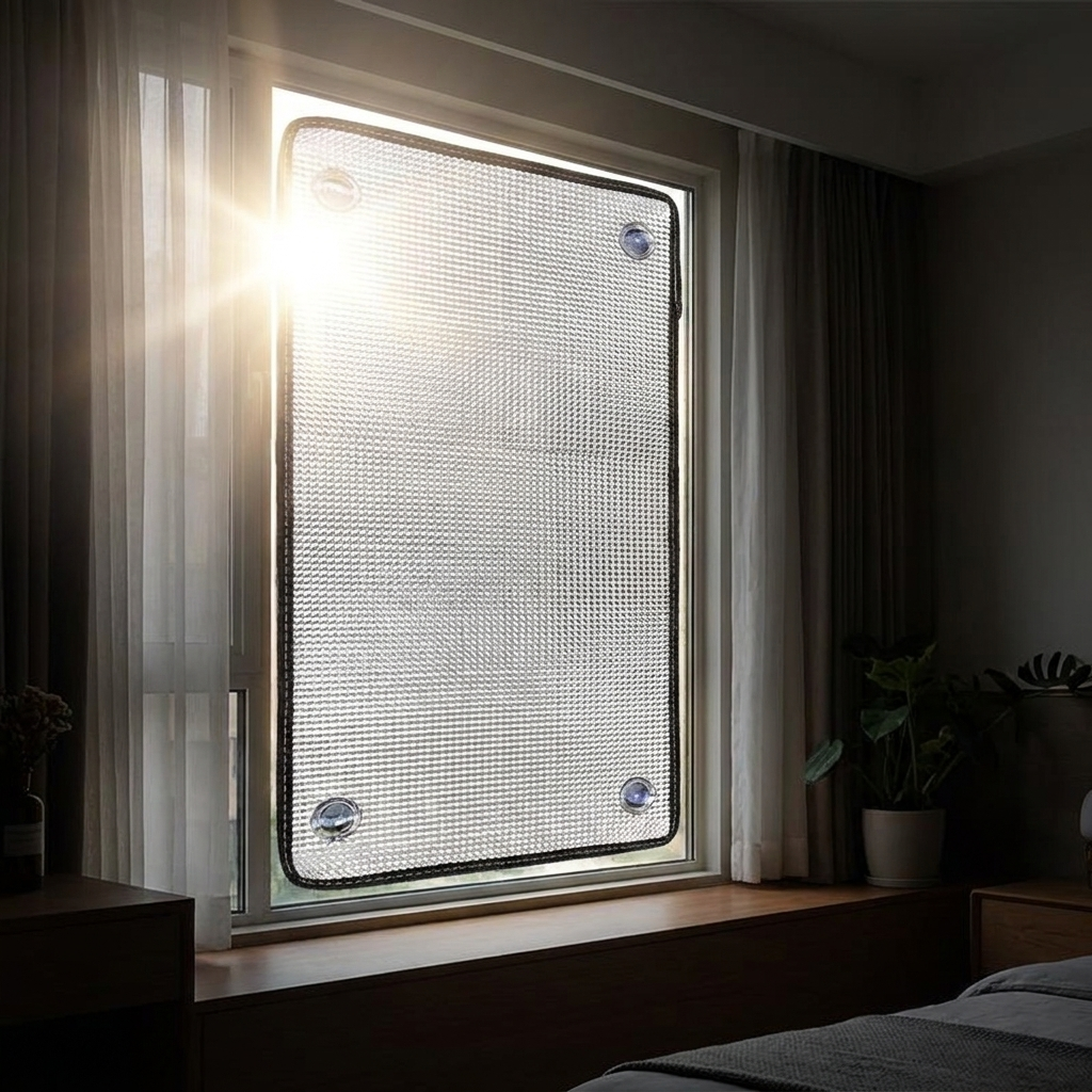 Insulated Window Panel | Blackout Aluminum Shade with 90% Heat Reflection | Versatile Solution for Home Comfort 1