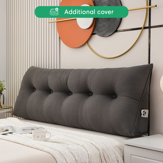 Luxury Waterproof Wedge Pillow Cover with Removable Design | 7 Color Options for Easy Customization 0