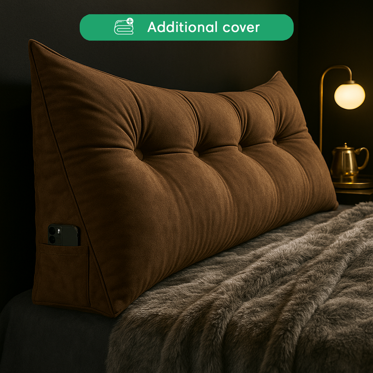 Luxury Wedge Pillow Cover | Removable & Machine Washable | 11 Color Options for Easy Style Changes 2