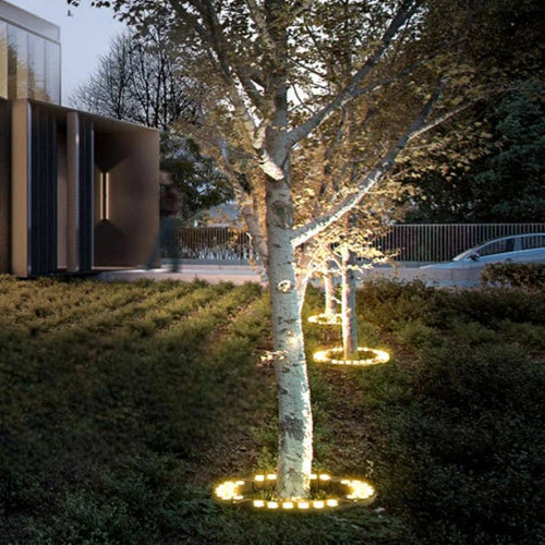 Modern 360° Garden Lamp | Outdoor LED Lights with Durable Aluminum & Glass | Unique Ambiance Lighting for Trees 1