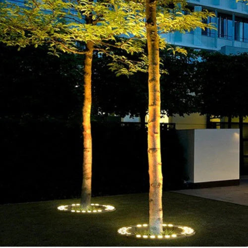 Modern 360° Garden Lamp | Outdoor LED Lights with Durable Aluminum & Glass | Unique Ambiance Lighting for Trees 4