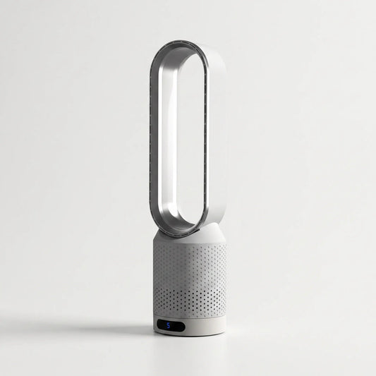 Modern Bladeless Fan | Slim Design with Digital Display | Quiet Operation for Home Comfort
