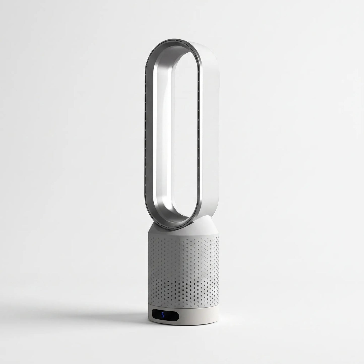 Modern Bladeless Fan | Slim Design with Digital Display | Quiet Operation for Home Comfort