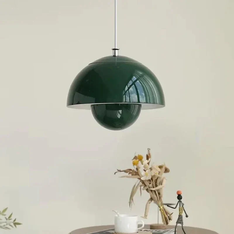 Modern Retro Pendant Lighting | Geometric Shade with Energy-Efficient LED | Cozy Atmosphere for Kitchen or Living Room 2