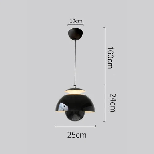 Modern Retro Pendant Lighting | Geometric Shade with Energy-Efficient LED | Cozy Atmosphere for Kitchen or Living Room 7