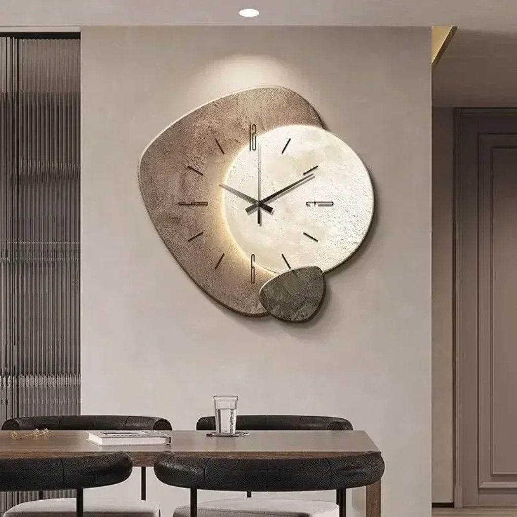 Modern Wall Clock | Elegant Minimalist Design with Integrated LED Light | Stylish Decor for Contemporary Spaces 2