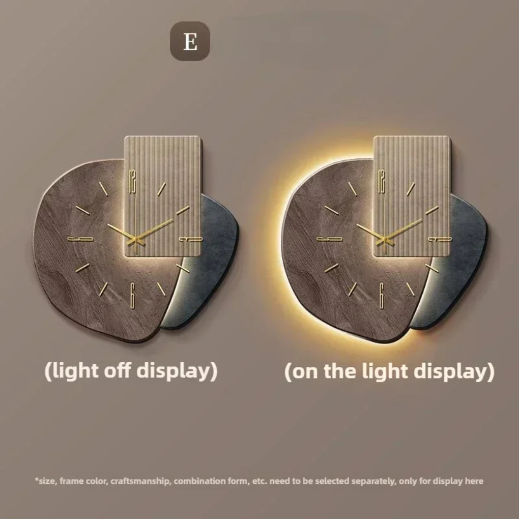 Modern Wall Clock | Elegant Minimalist Design with Integrated LED Light | Stylish Decor for Contemporary Spaces 4
