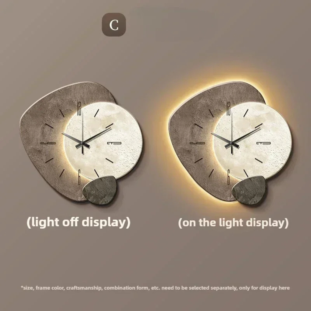 Modern Wall Clock | Elegant Minimalist Design with Integrated LED Light | Stylish Decor for Contemporary Spaces 6