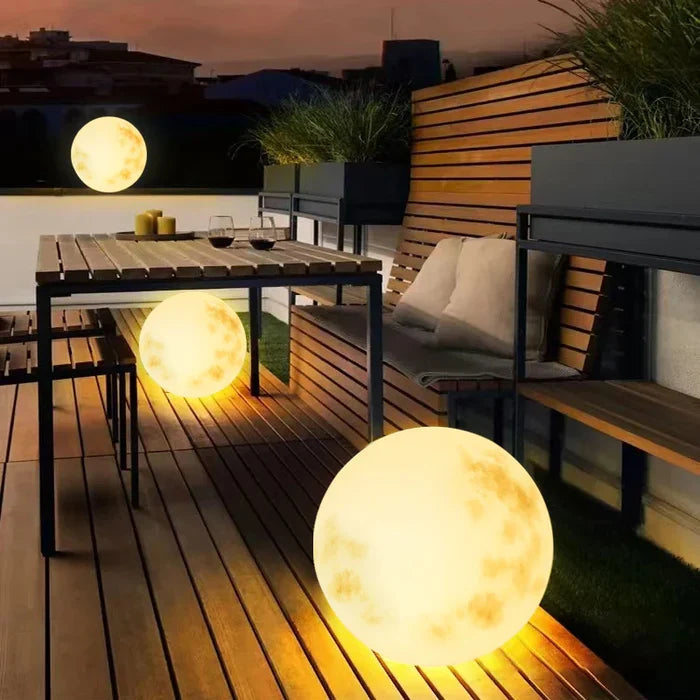 Moonlight Collection | LED Garden Globe with Warm White Light | Weather-Resistant Outdoor Decor for Enchanting Ambiance 1